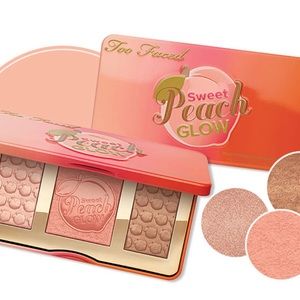Too faced Sweet Peach 🍑 Glow illuminating bronzing and blushing palette 💓💓